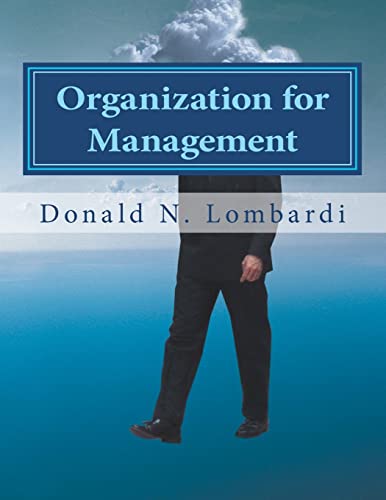 Stock image for Organization for Management for sale by THE SAINT BOOKSTORE