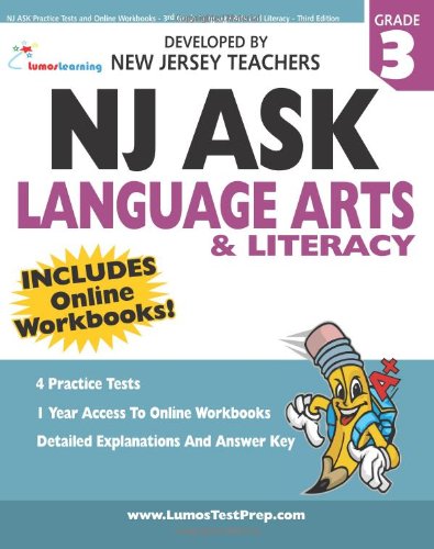 9781466251151: Nj Ask Practice Tests and Online Workbooks - 3rd Grade Language Arts and Literacy: Developed by Expert Teachers