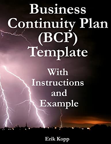 Imagen de archivo de Business Continuity Plan (BCP) Template With Instructions and Example a la venta por PlumCircle