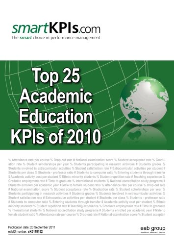 Beispielbild fr Top 25 Academic Education KPIs of 2010 zum Verkauf von Revaluation Books