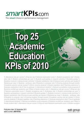 Imagen de archivo de Top 25 Academic Education KPIs of 2010 a la venta por Revaluation Books