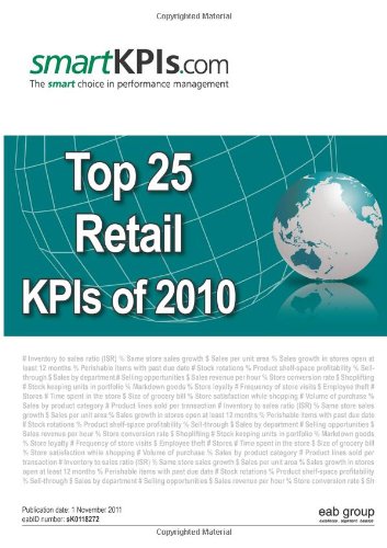 Imagen de archivo de Top 25 Retail KPIs of 2010 a la venta por Revaluation Books
