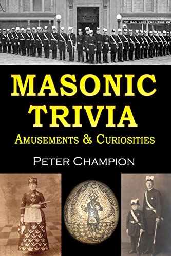 Stock-Bild f�r Masonic Trivia Amusements & Curiosities