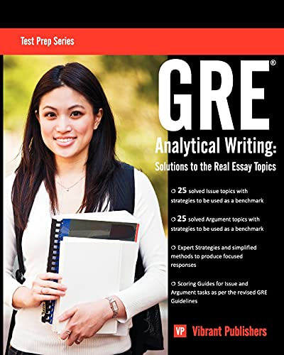 Stock image for GRE Analytical Writing: Solutions to the Real Essay Topics (Test Prep Series) for sale by SecondSale