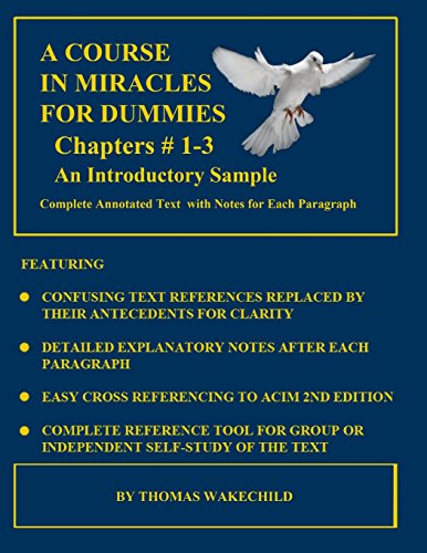 9781466415140: A COURSE IN MIRACLES FOR DUMMIES: An Introductory Sample: Chapters # 1-3