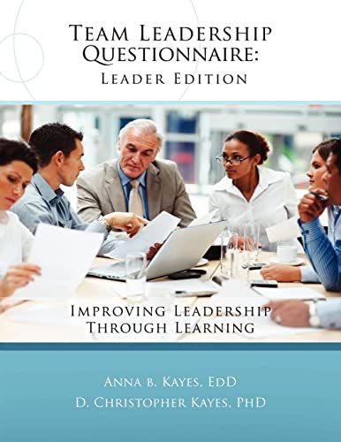 Imagen de archivo de Team Leadership Questionnaire - Leader Edition: Improving leadership through learning a la venta por Save With Sam