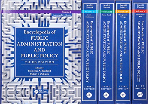 9781466569096: Encyclopedia of Public Administration and Public Policy - 5 Volume Set