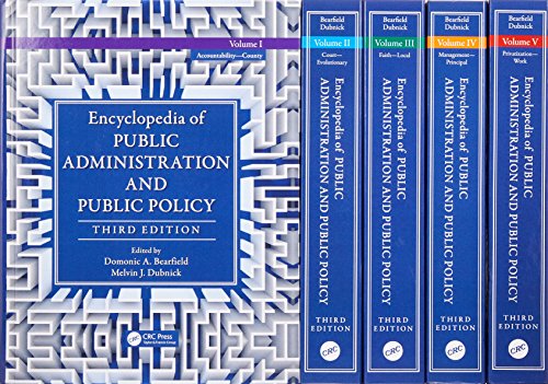 Stock image for Encyclopedia Of Public Administration And Public Policy for sale by Basi6 International