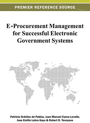 Stock image for E-Procurement Management for Successful Electronic Government Systems for sale by Ria Christie Collections
