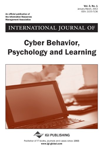 International Journal of Cyber Behavior, Psychology and Learning, Vol 3 ISS 1 (9781466631236) by Atkinson