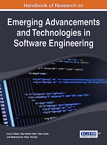 Imagen de archivo de Handbook of Research on Emerging Advancements and Technologies in Software Engineering a la venta por PlumCircle