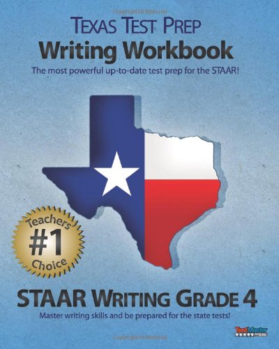 Beispielbild fr TEXAS TEST PREP Writing Workbook STAAR Writing Grade 4 zum Verkauf von Your Online Bookstore