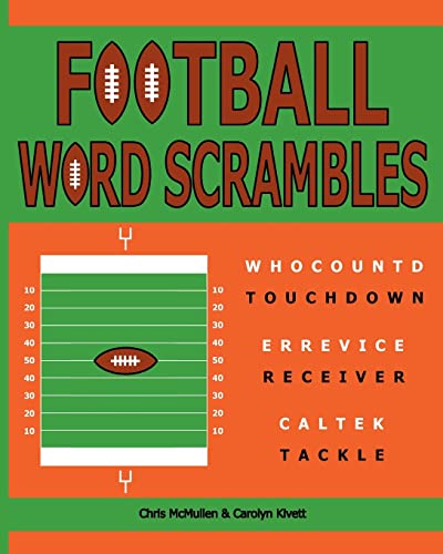 Imagen de archivo de Football Word Scrambles: Puzzles for Sports Fans a la venta por Goodwill
