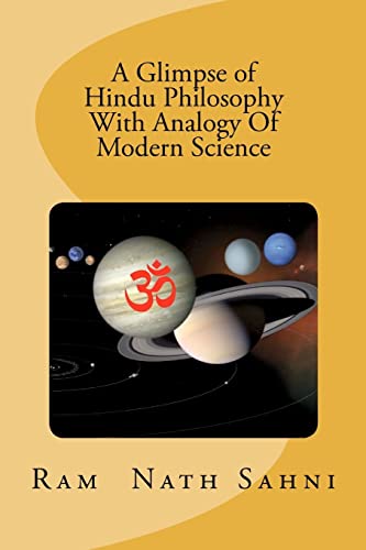 Stock image for A Glimpse of Hindu Philosophy with Analogy of Modern Science for sale by ThriftBooks-Atlanta