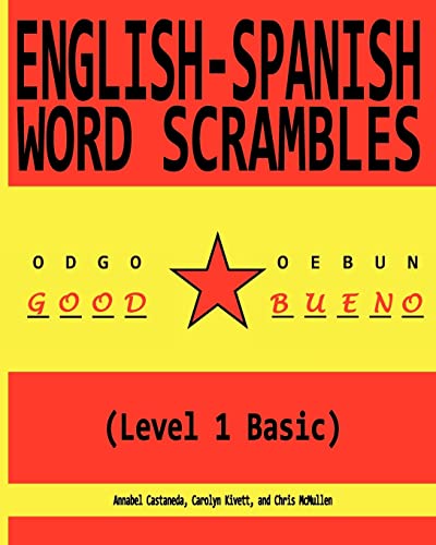 9781468135138: English-Spanish Word Scrambles (Level 1 Basic): Palabras Mezcladas Ingls-Espaol (1 Nivel Bsico)
