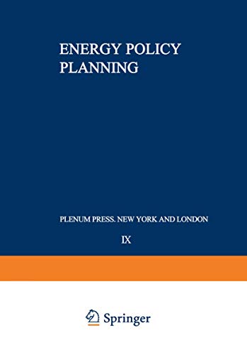 Stock image for Energy Policy Planning for sale by Ria Christie Collections