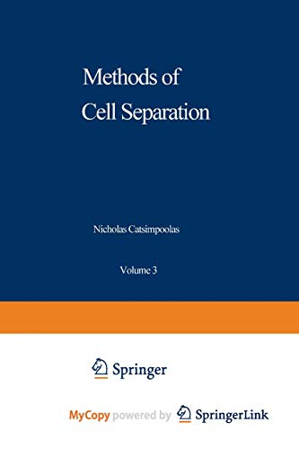 9781468436631: Methods of Cell Separation