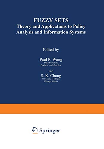 9781468438505: Fuzzy Sets: Theory and Applications to Policy Analysis and Information Systems