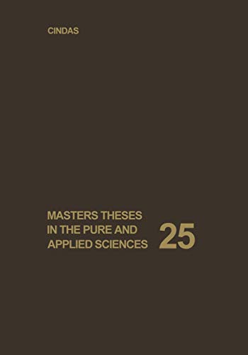 9781468442311: Masters Theses in the Pure and Applied Sciences: Accepted by Colleges and Universities of the United States and Canada: 25