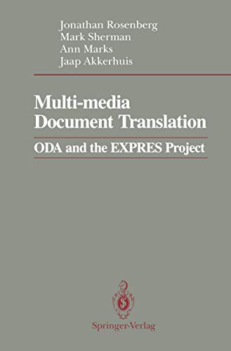 Imagen de archivo de Multi-media Document Translation: ODA and the EXPRES Project a la venta por Lucky's Textbooks