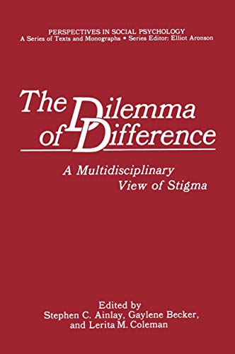 9781468475708: The Dilemma of Difference: A Multidisciplinary View of Stigma