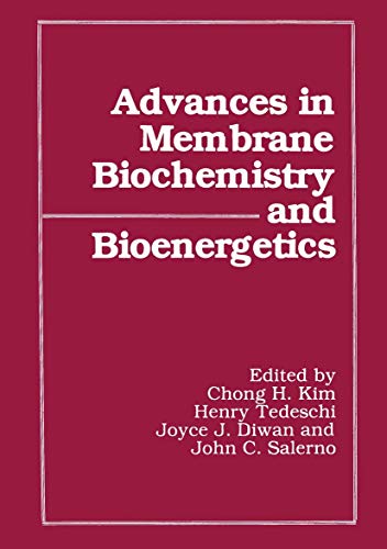 Beispielbild fr Advances in Membrane Biochemistry and Bioenergetics zum Verkauf von Mispah books