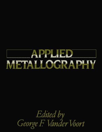 9781468490862: Applied Metallography