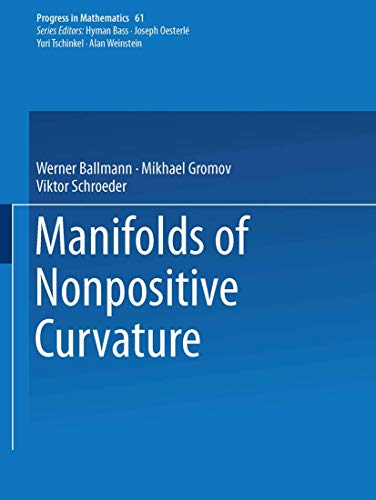 Beispielbild fr Manifolds of Nonpositive Curvature (Progress in Mathematics, 61) zum Verkauf von Lucky's Textbooks