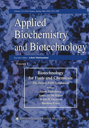 9781468498738: Proceedings of the Twenty-Fifth Symposium on Biotechnology for Fuels and Chemicals Held May 4–7, 2003, in Breckenridge, CO (ABAB Symposium)
