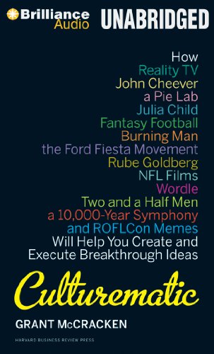 Imagen de archivo de Culturematic: How Reality TV, John Cheever, a Pie Lab, Julia Child, Fantasy Football . . . Will Help You Create and Execute Breakthrough Ideas a la venta por Book Outpost