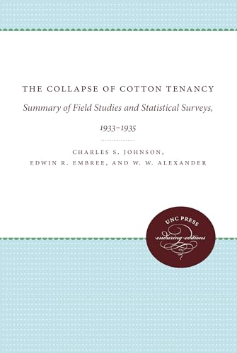 Stock image for The Collapse of Cotton Tenancy: Summary of Field Studies and Statistical Surveys, 1933-1935 for sale by GF Books, Inc.