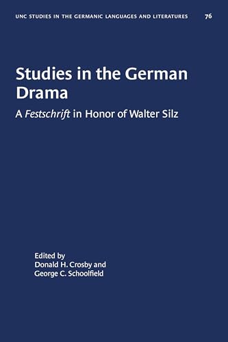 Beispielbild fr Studies in the German Drama zum Verkauf von Blackwell's