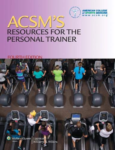 Imagen de archivo de Acsm's Resources for the Personal Trainer a la venta por TextbookRush