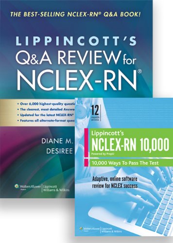 9781469833095: Lippincott's Q&A Review for NCLEX-RN, 11th ED. + Lippincott's NCLEX-RN 10,000 Access Code