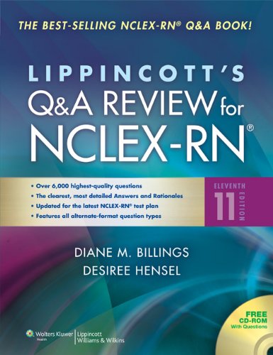 9781469848594: Lippincott's Q&A Review for NCLEX-RN, Eleventh Edition + Lippincott's DocuCare Access Code + Lippincott's NCLEX-RN 10,000 Access Code