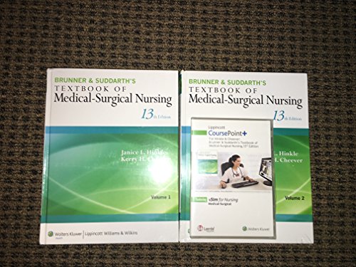 Stock image for Brunner Suddarth's Textbook of Medical-Surgical Nursing for sale by GoldBooks