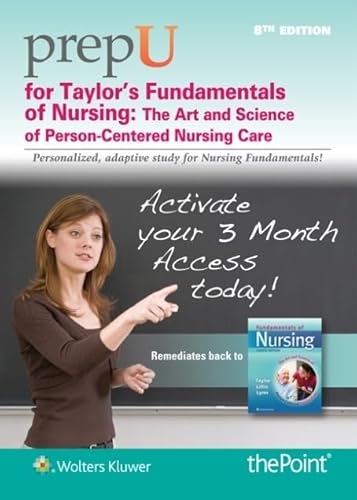 Imagen de archivo de PrepU for Taylor's Fundamentals of Nursing a la venta por Save With Sam