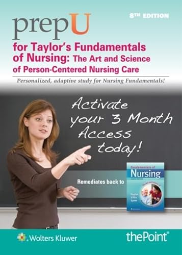 9781469881775: PrepU for Taylor's Fundamentals of Nursing: Stand Alone Edition, 12 Month Access