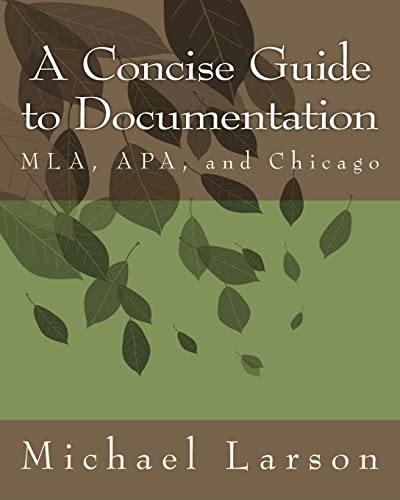 Beispielbild fr A Concise Guide to Documentation: MLA, APA, and Chicago zum Verkauf von Goodwill