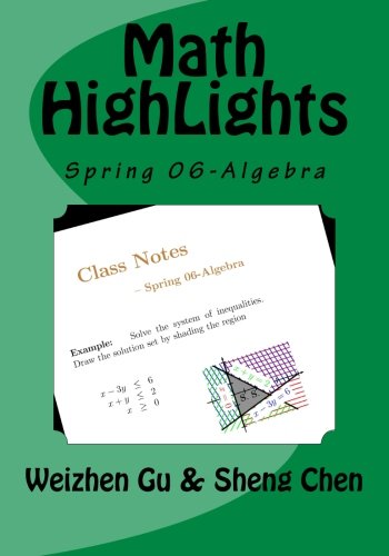 Imagen de archivo de Math HighLights: Spring 06-Algebra a la venta por HPB-Red