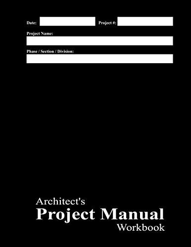 9781469948959: Architect's Project Manual Workbook: Black Cover