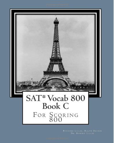 Imagen de archivo de SAT* Vocab 800 Book C: For Scoring 800 a la venta por Revaluation Books