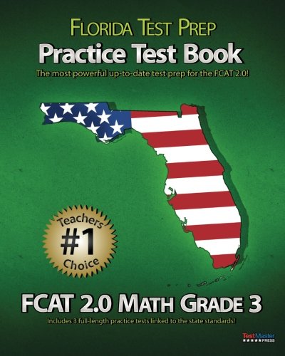 9781470083335: FLORIDA TEST PREP Practice Test Book FCAT 2.0 Math Grade 3