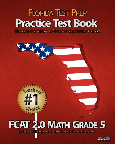 9781470099930: FLORIDA TEST PREP Practice Test Book FCAT 2.0 Math Grade 5