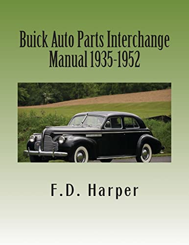 Beispielbild fr Buick Auto Parts Interchange Manual 1935-1952 zum Verkauf von Lucky's Textbooks