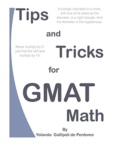 9781470141554: Tips and Tricks for Gmat Math