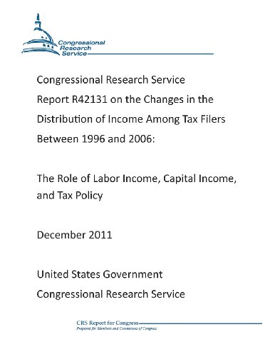 Stock image for Congressional Research Service Report R42131 on the Changes in the Distribution of Income Among Tax Filers Between 1996 and 2006: The Role of Labor Income, Capital Income, and Tax Policy December 2011 for sale by Revaluation Books