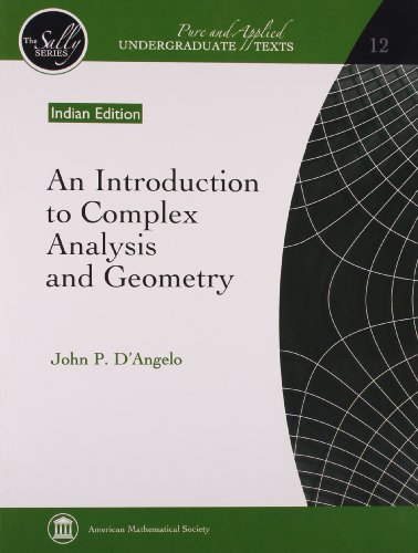 Beispielbild fr An Introduction to Complex Analysis and Geometry zum Verkauf von Majestic Books