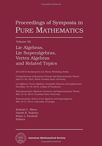 Stock image for Lie Algebras, Lie Superalgebras, Vertex Algebras and Related Topics Proceedings of Symposia in Pure Mathematics 92 for sale by PBShop.store UK