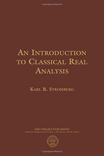 9781470425449: An Introduction to Classical Real Analysis (AMS Chelsea Publishing)